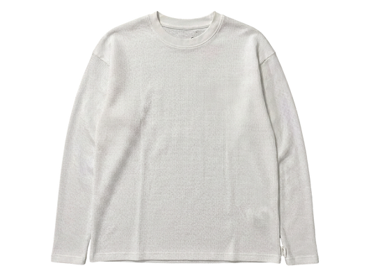 SAKURA WAFFLE LONGSLEEVE [WHITE]